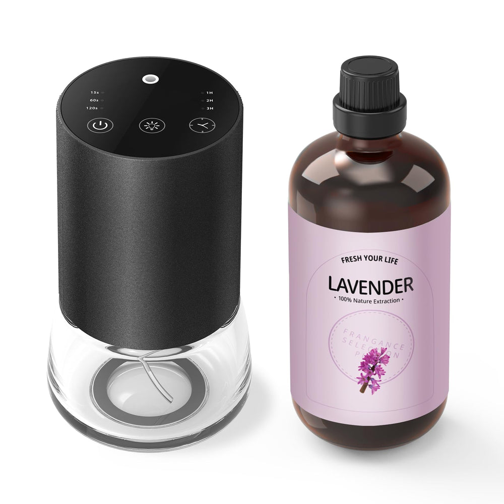 KONCHILE waterless diffuser with 100ml capacity for longer scent coverage.