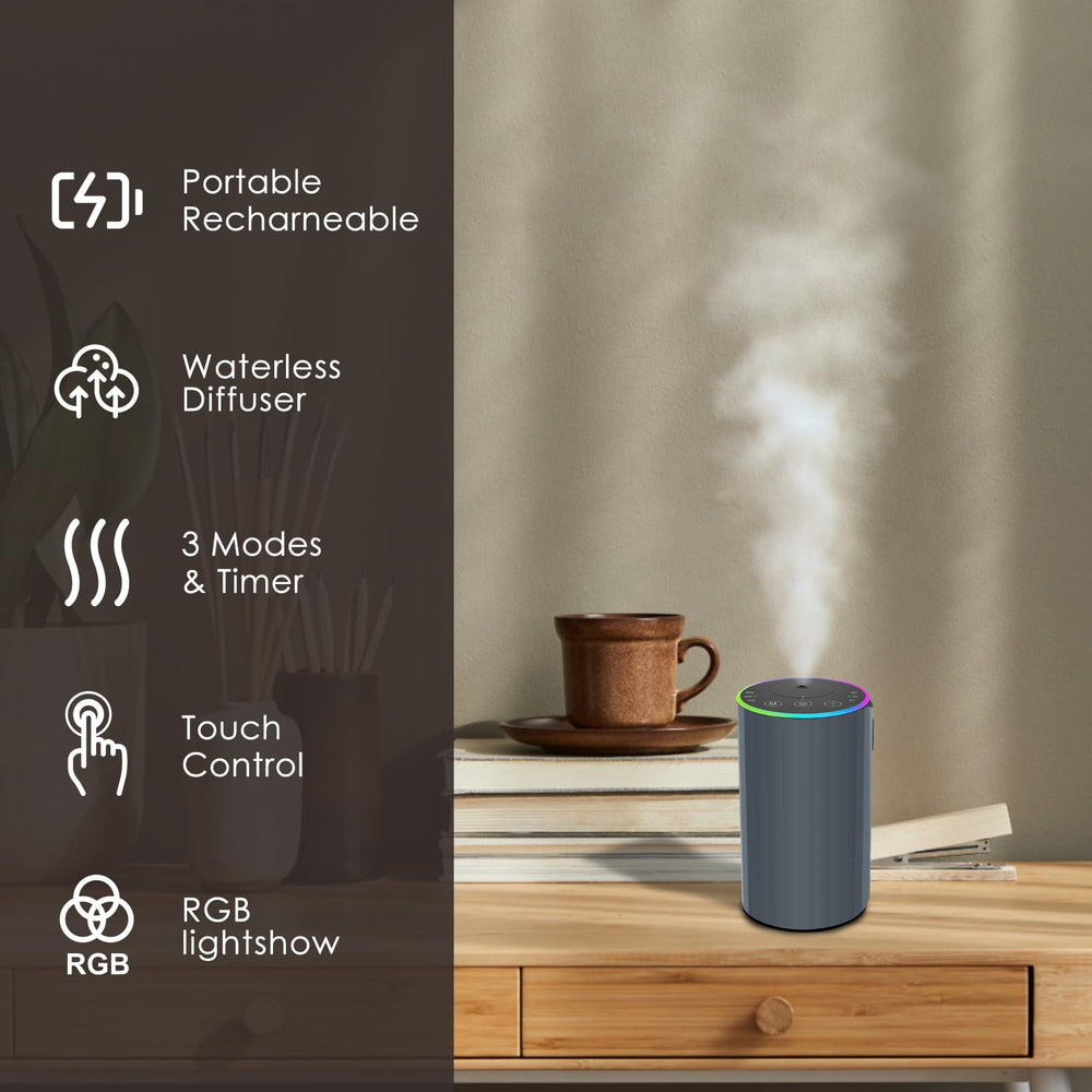 KONCHILE Waterless Diffuser on desk supports office wellness and focus.
