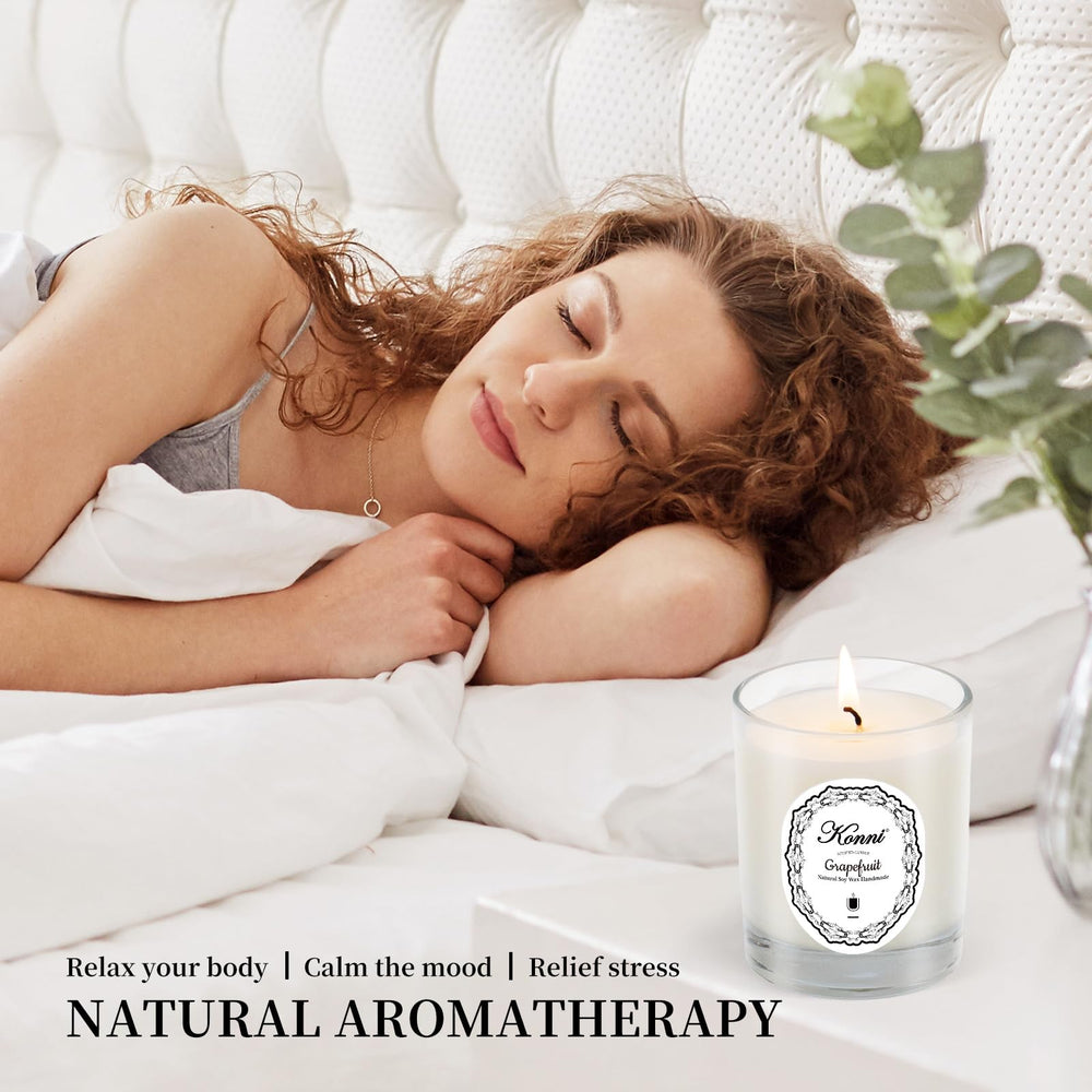 KONNI 7oz single-wick candle delivers a clean burn and warm ambiance for daily routines