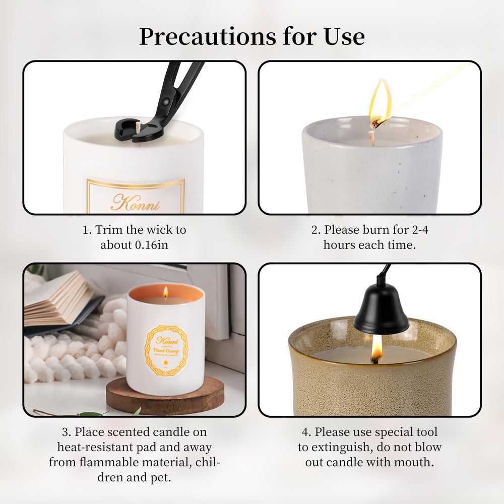 KONNI candle enhances bathroom and living room decor with refined ambiance
