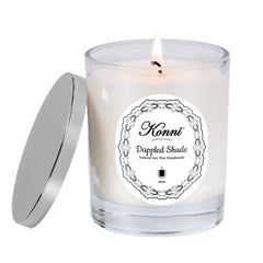 KONNI Dappled Shade jar candle brings floral ambiance to any room