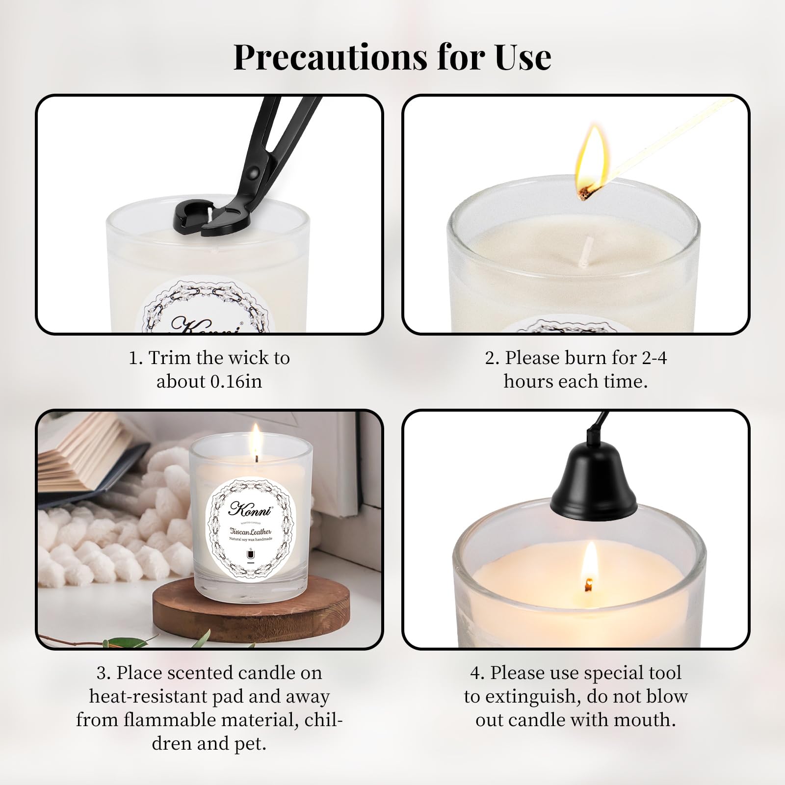 KONNI floral diffusion candle fills spaces with relaxing fragrance
