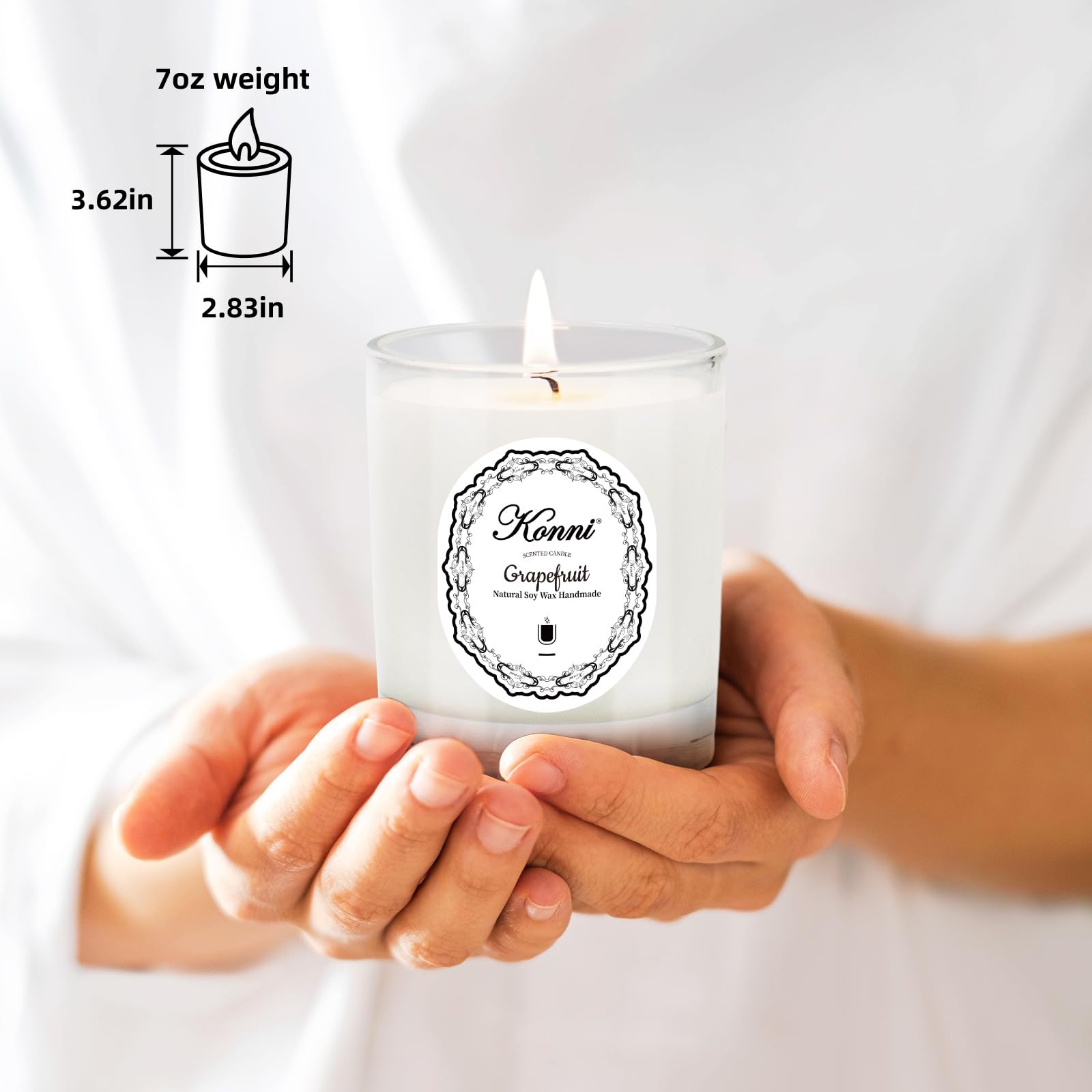 KONNI grapefruit citrus aroma fills the space, pairing freshness with vanilla for romance