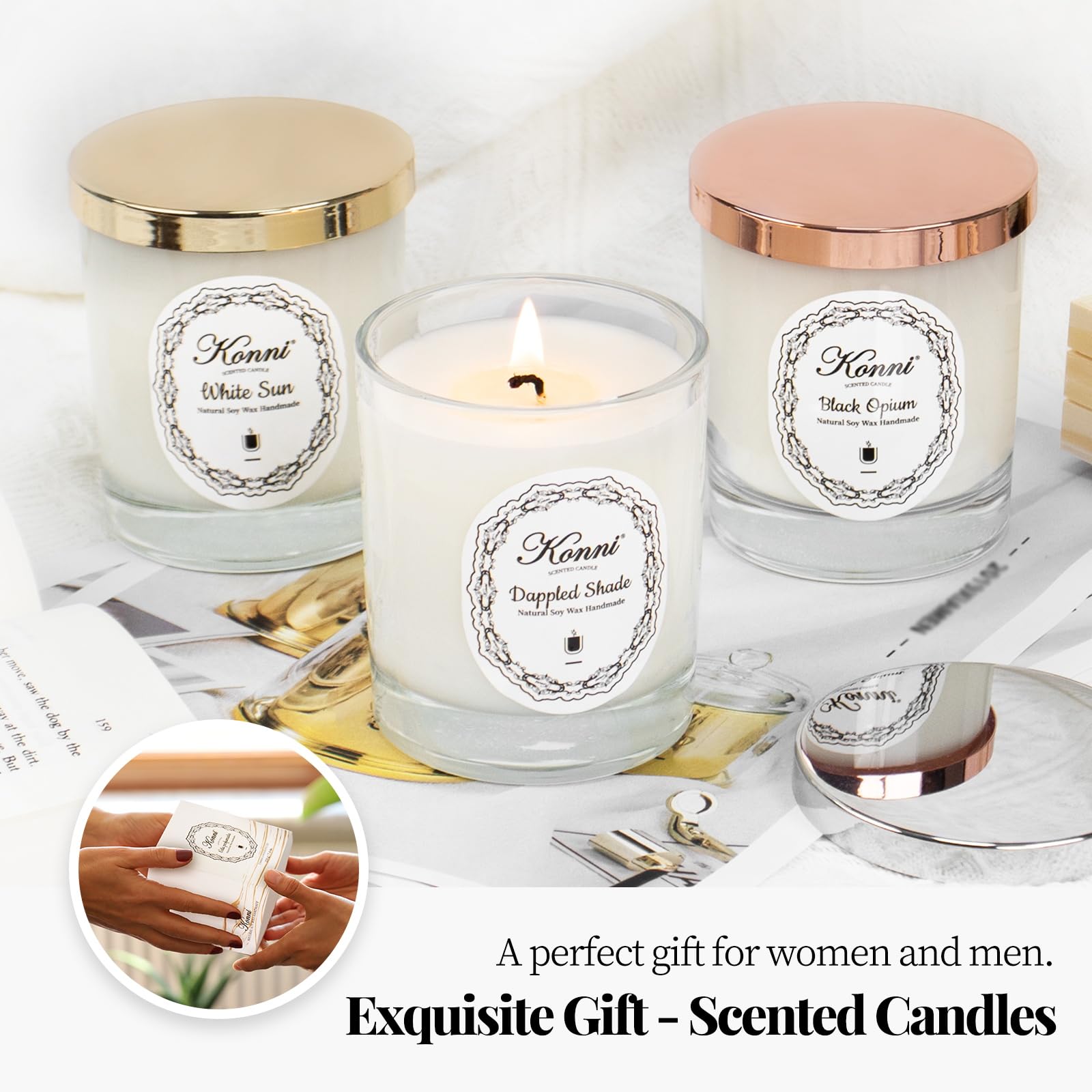 KONNI lead-free wick candle offers safer, steadier diffusion