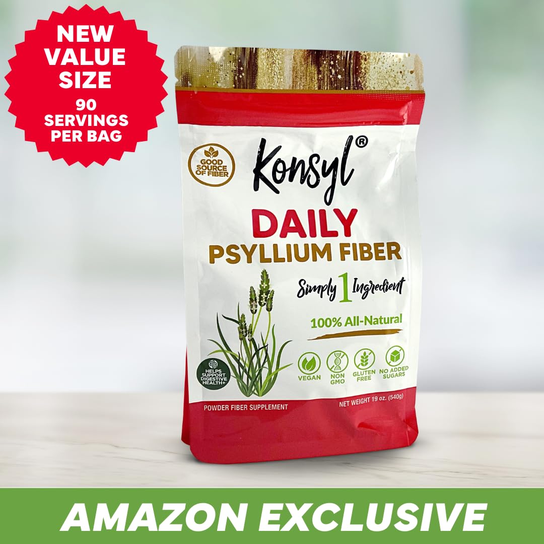 Konsyl Daily Packaging foil bag showing clean, all natural ingredients.