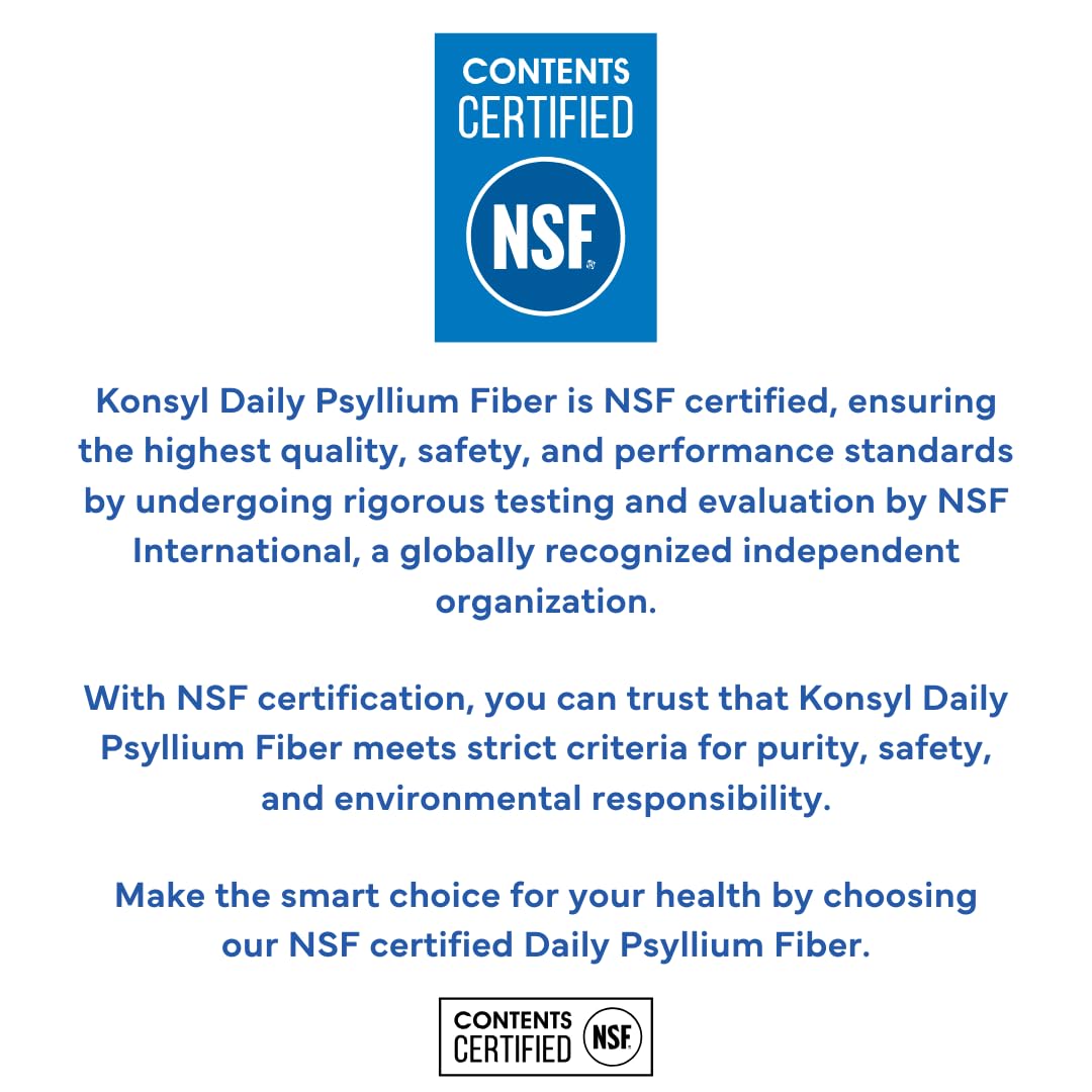 Konsyl Daily Psyllium Fiber Powder in a smoothie glass.