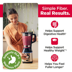 Konsyl Psyllium Fiber Powder label closeup highlighting simple ingredients.