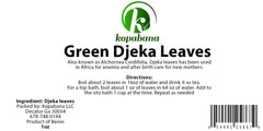 KOPABANA Green Djeka Leaves bundle ready for sitz bath and personal care.