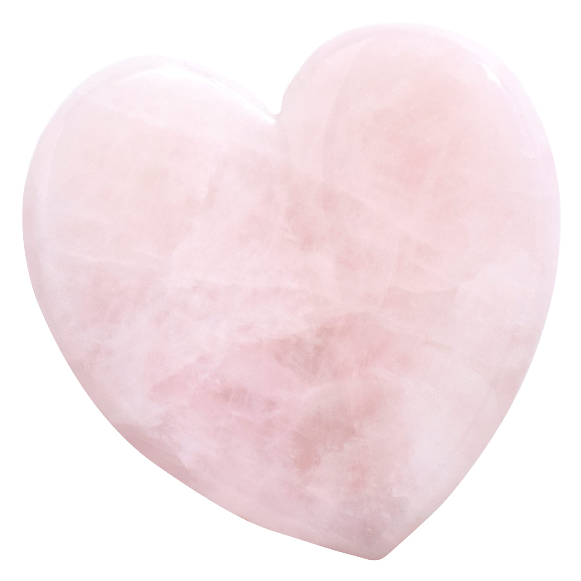 KORA Organics Rose Quartz Heart Sculptor for depuffing and contouring.