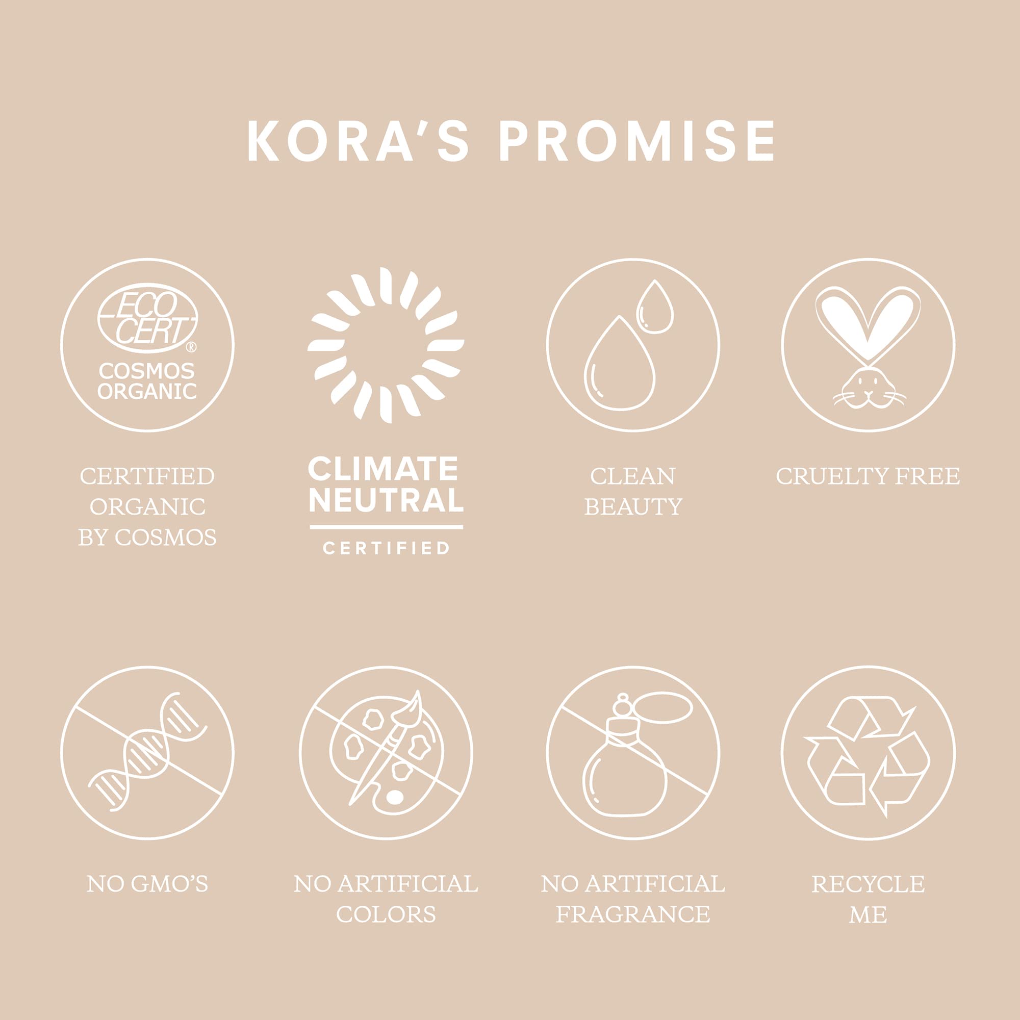 KORA Organics heart sculptor in a beginner skincare routine.