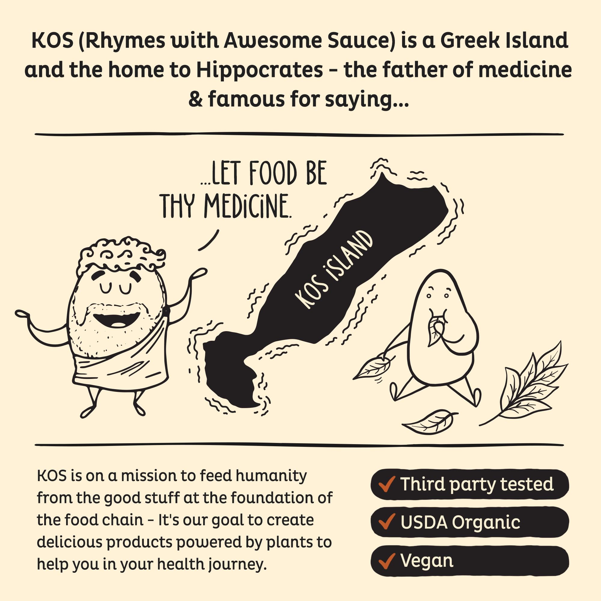 Kos 28 servings packaging designed for easy, on-the-go meal replacement shakes.