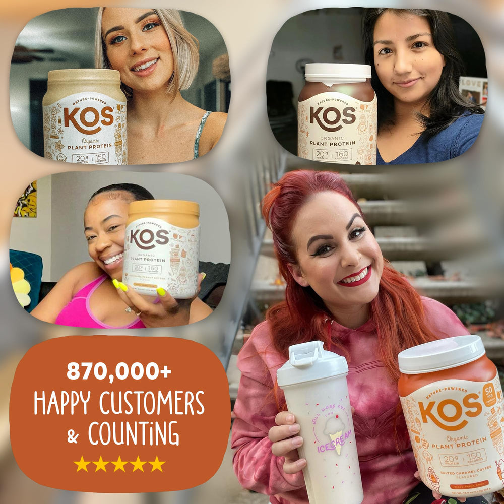 Kos Digestive Enzymes blend label indicating digestion support and absorption.