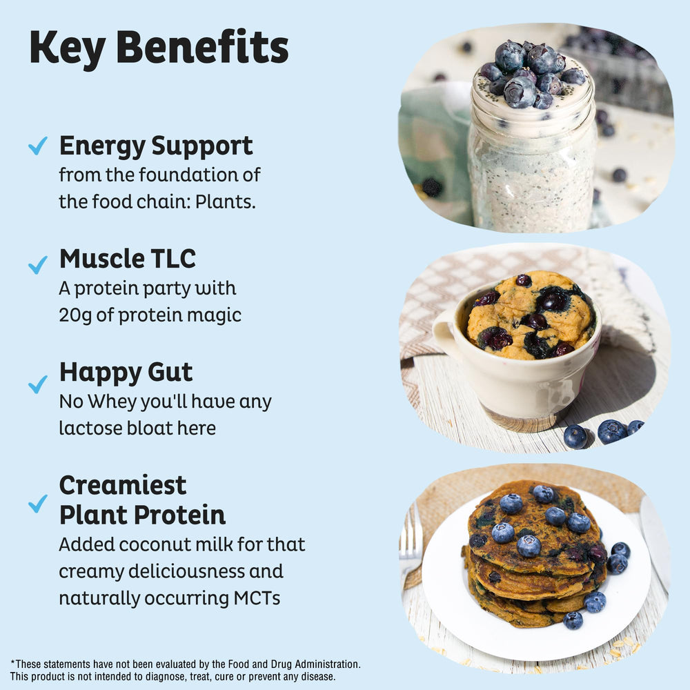 KOS organic ingredients label showing gluten-free and dairy-free formula