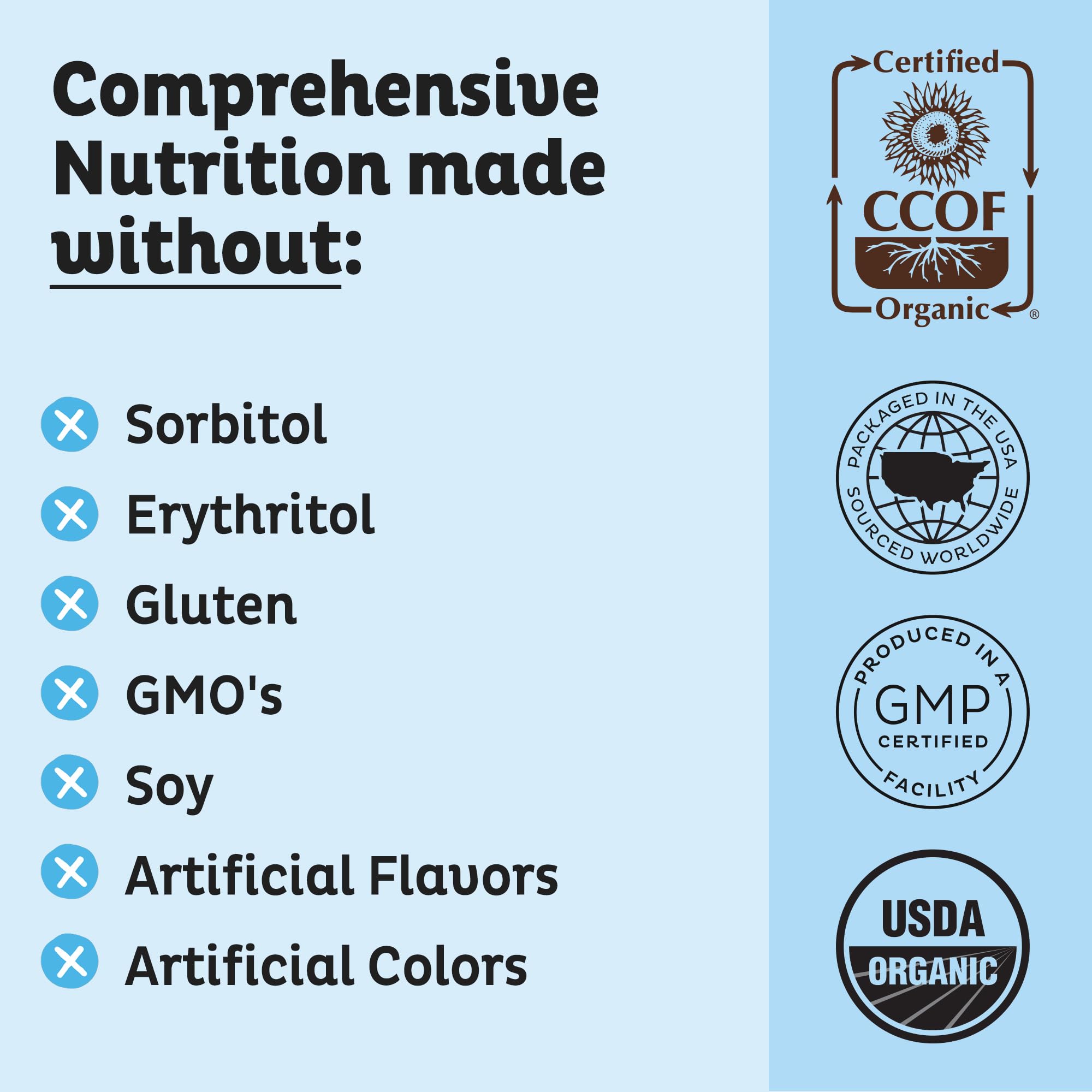KOS stevia and monk fruit sweeteners for clean taste