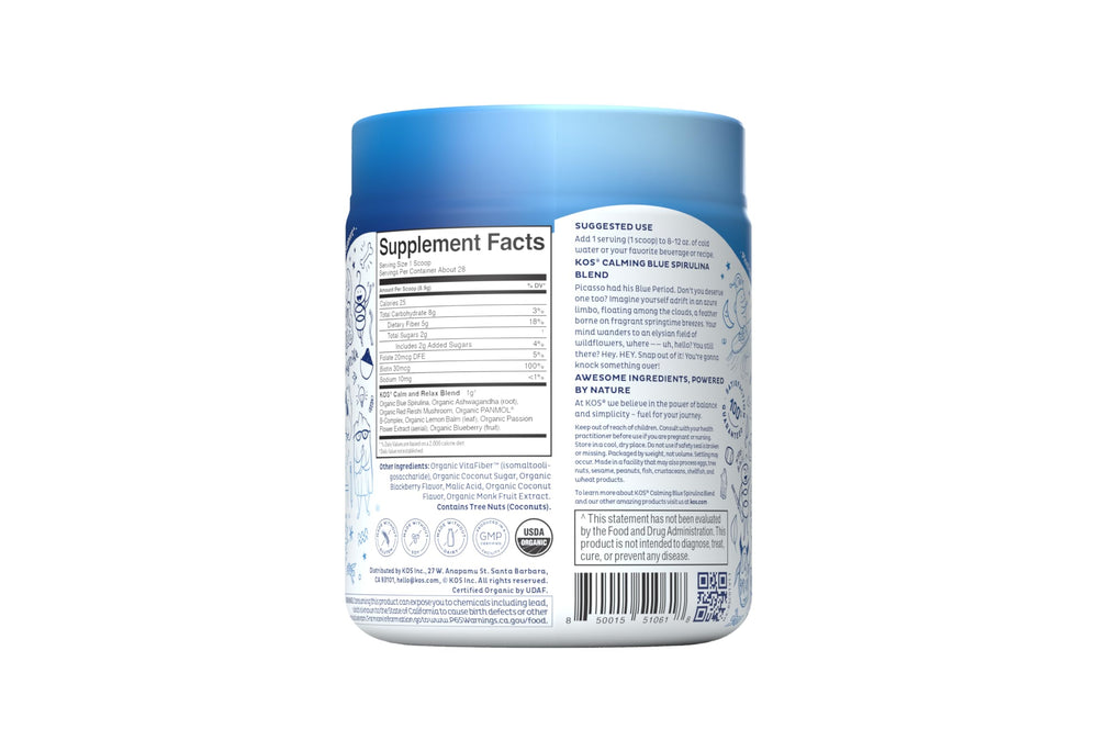 KOS USDA Organic certification scene, third-party tested quality
