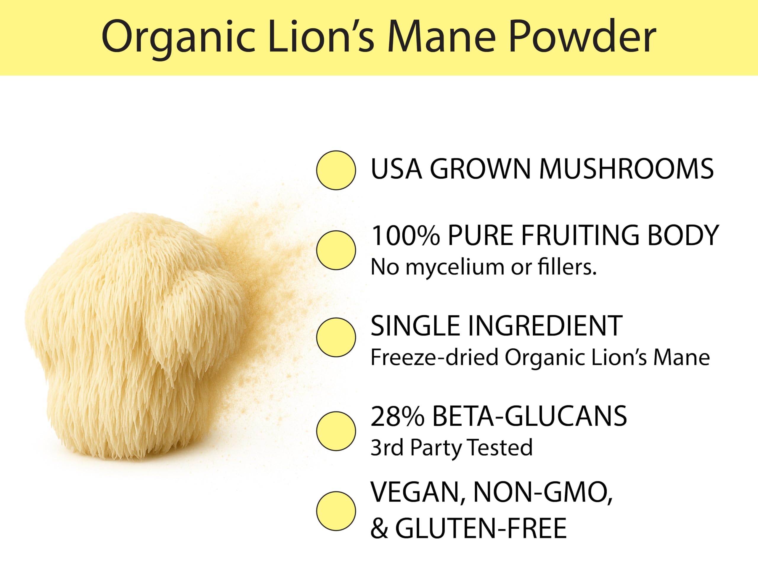 KOYAH beta-glucans third-party tested badge on packaging