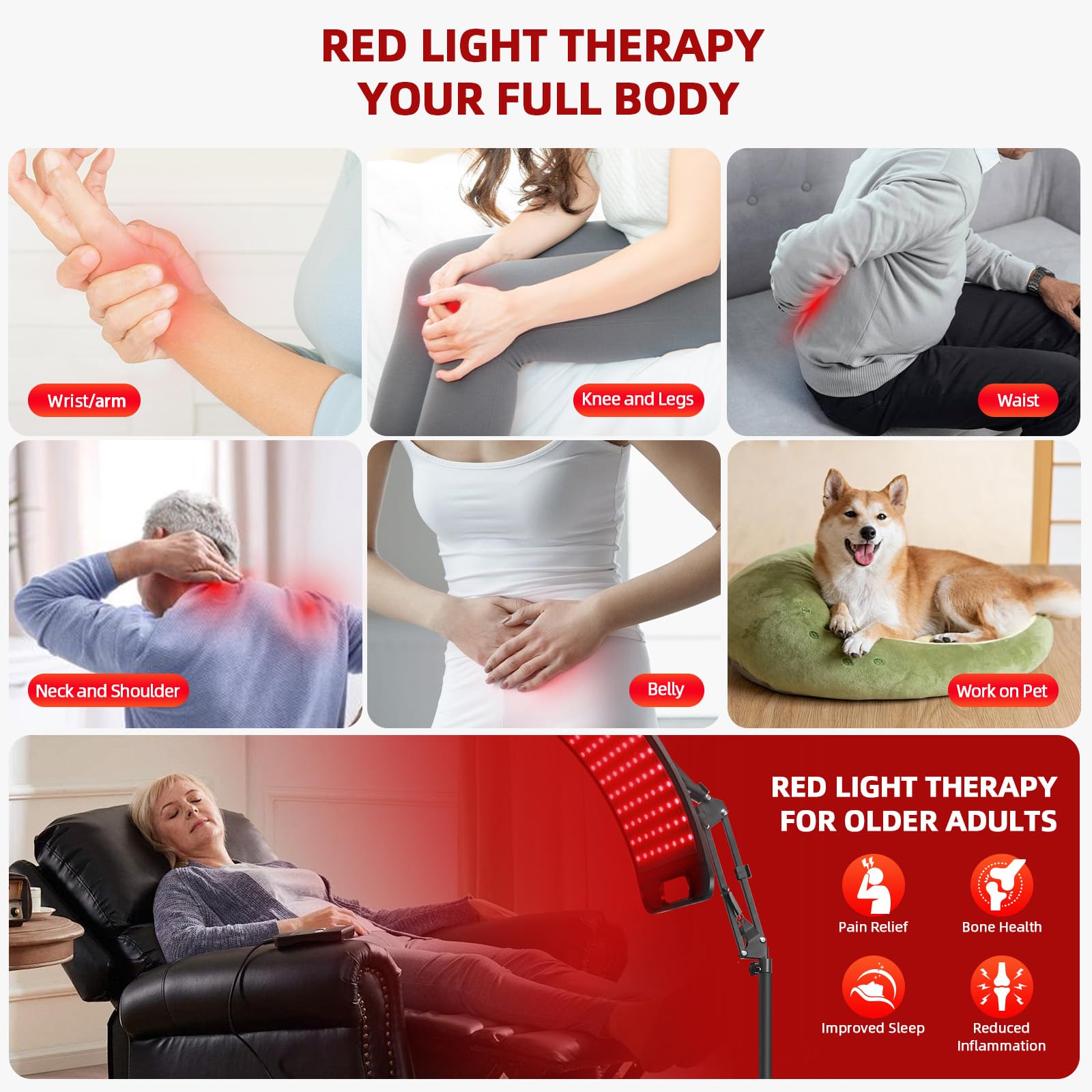 KQO 660nm red light emitter provides visible warmth for skin comfort