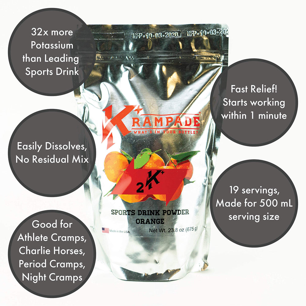 Krampade provides focused energy without caffeine while hydrating