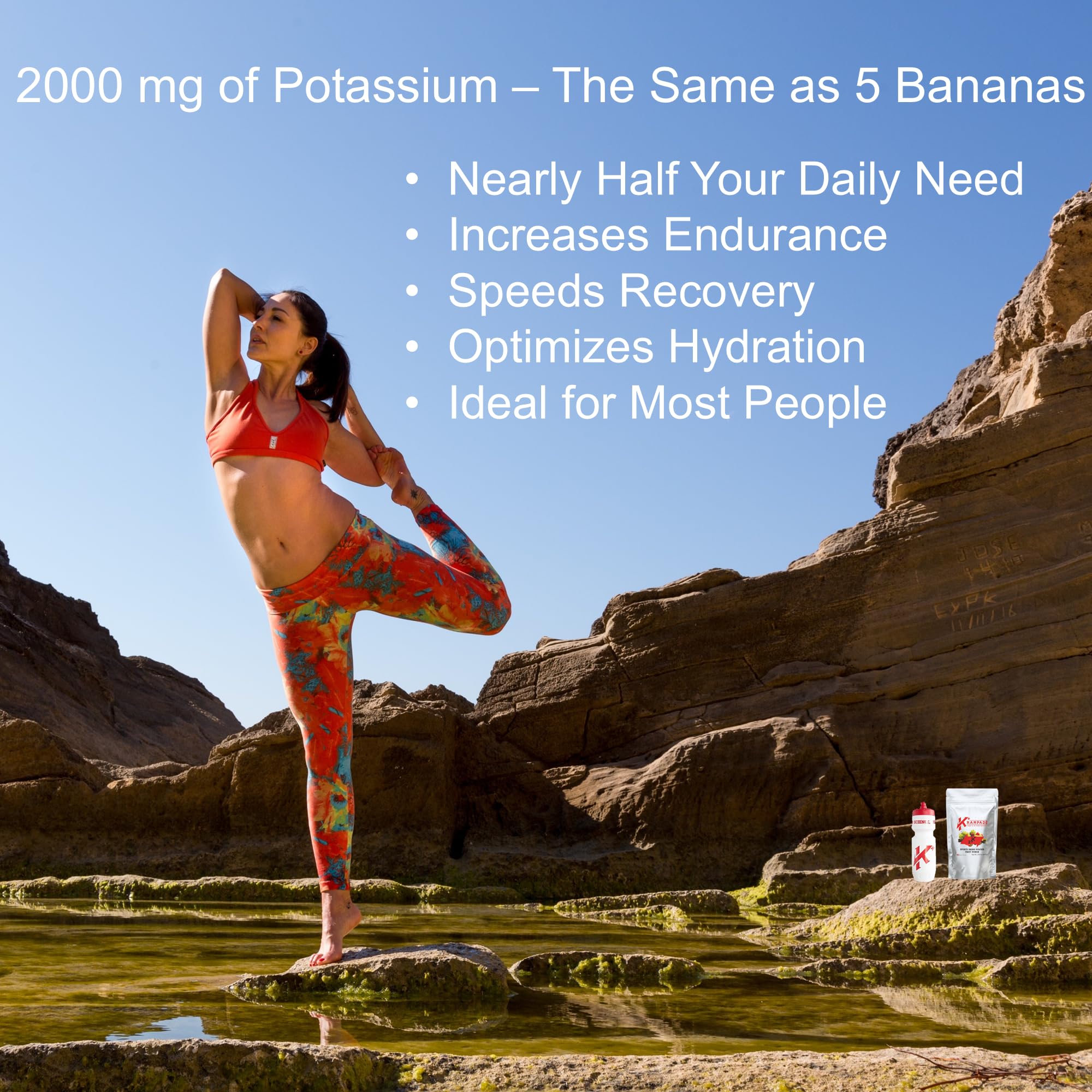 Krampade fruit punch athletic drink used during workouts for endurance