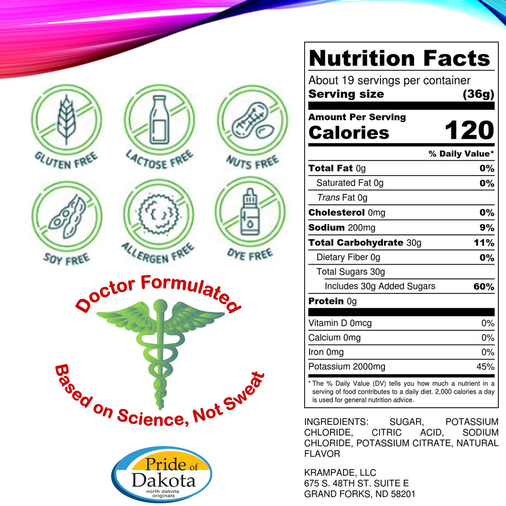 Krampade fruit punch powder scoop for precise serving and consistency
