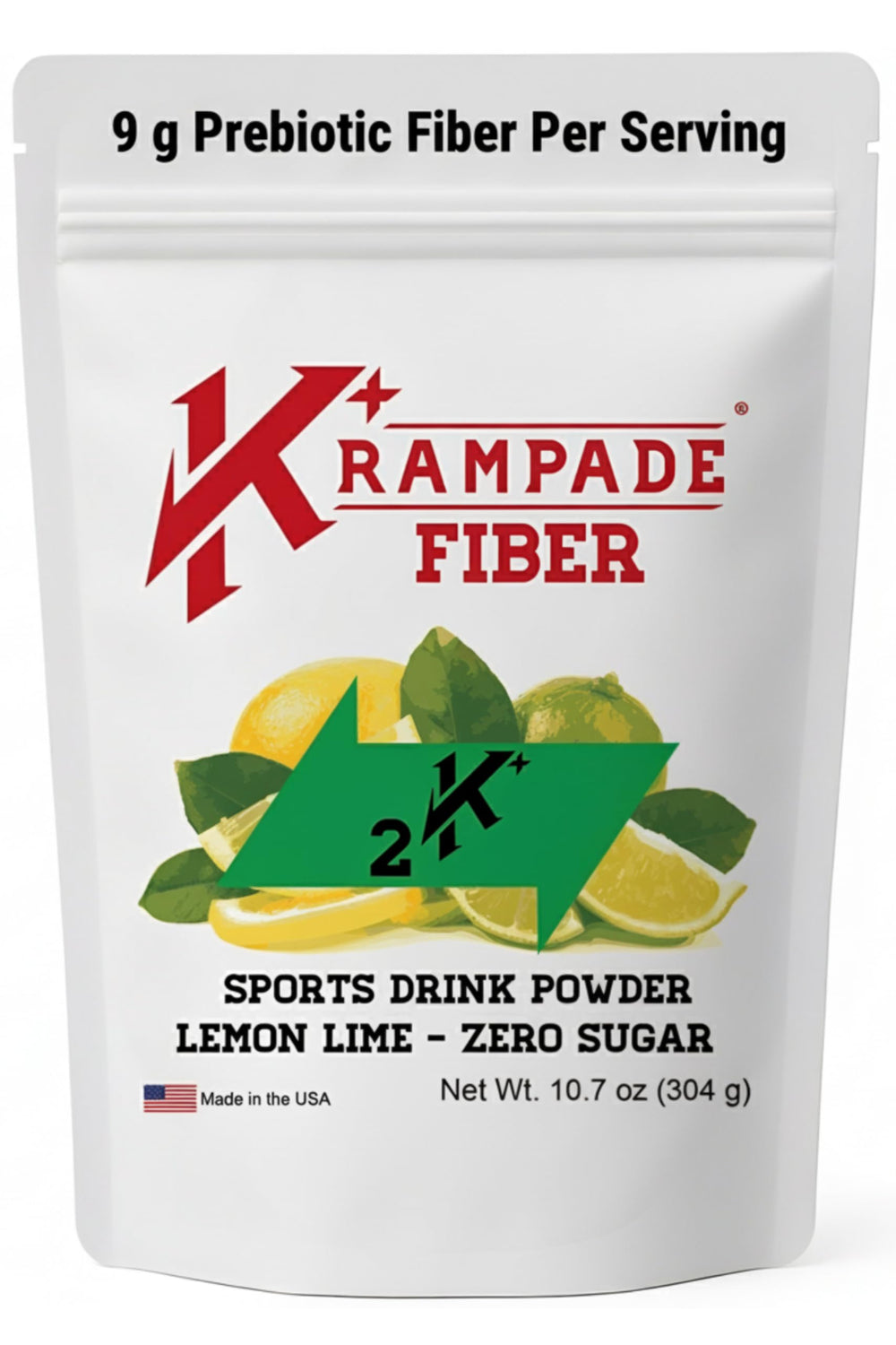Krampade packet pour for convenient on-the-go hydration and cramp defense.