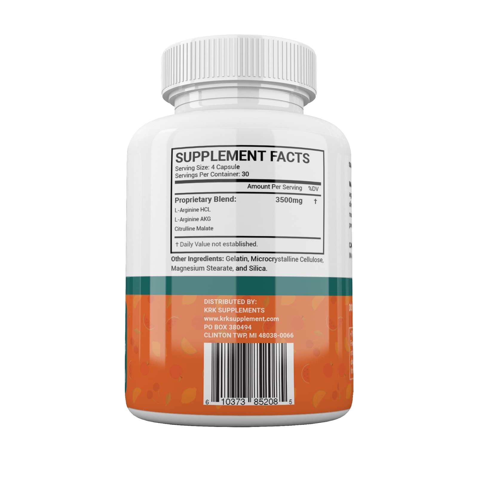 KRK Supplements Made in USA factory shot reinforces GMP-compliant production.