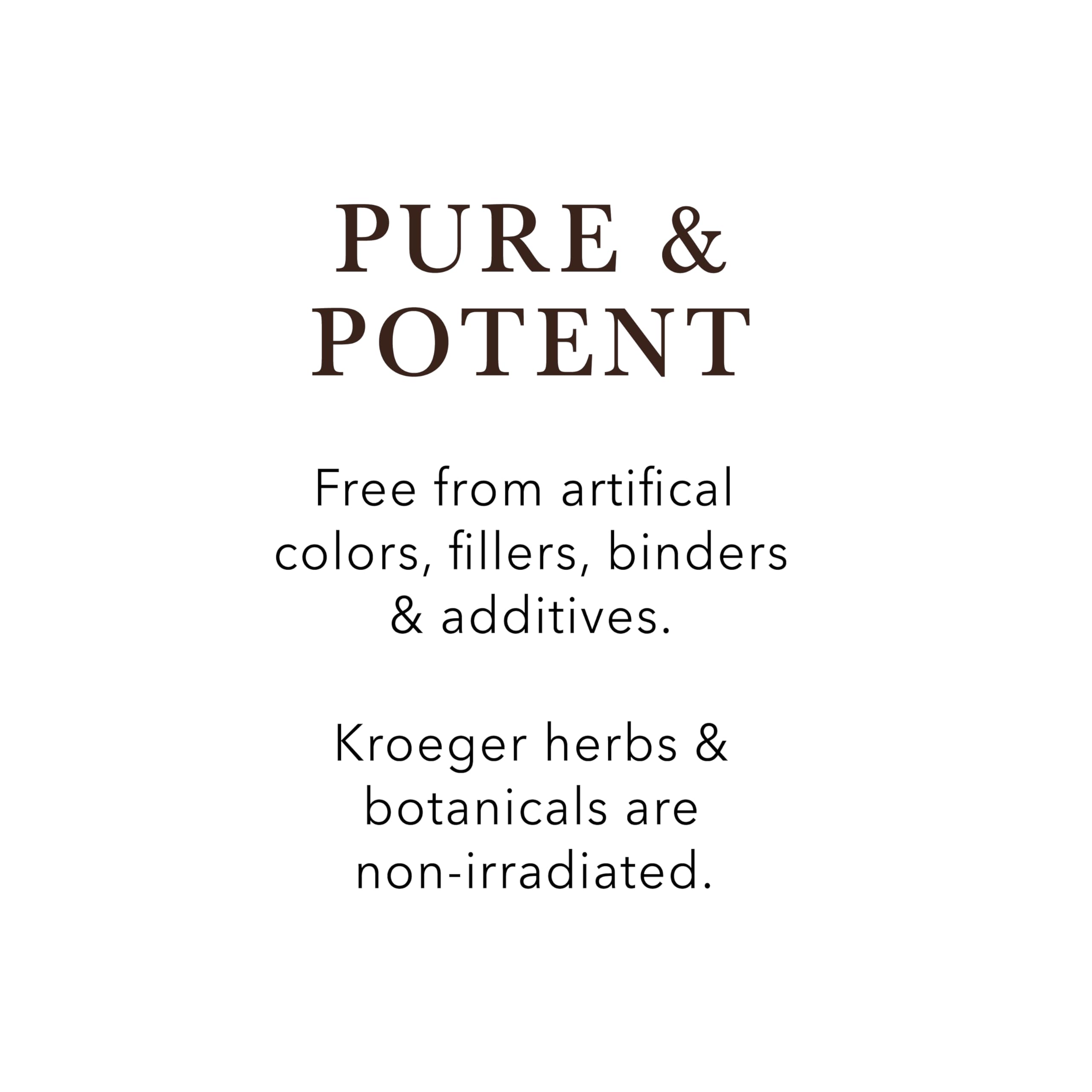 Kroeger Herb Vegetarian capsules shown as vegan-friendly supplement.