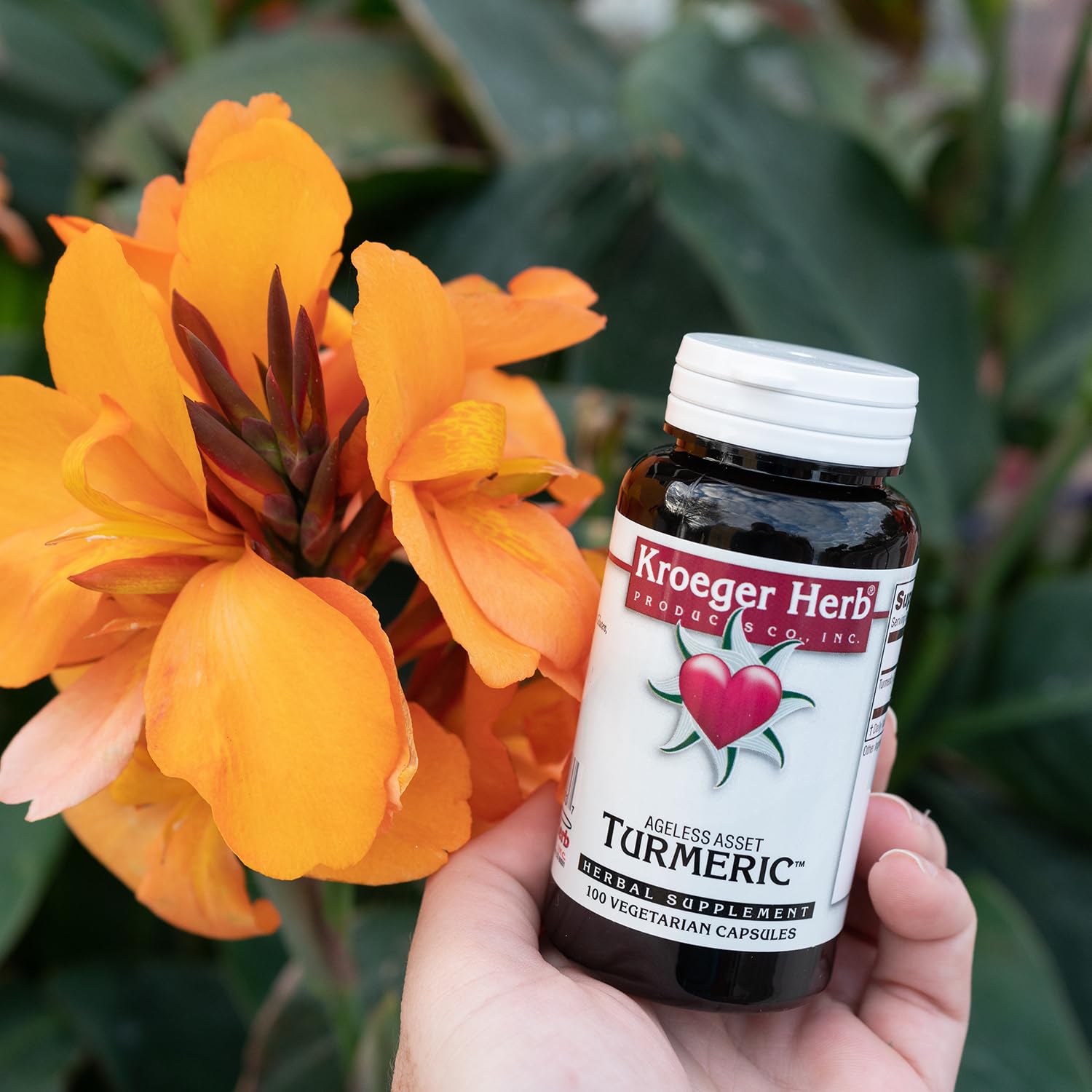 Family-owned Kroeger logo reflects decades of herbal supplement craftsmanship.