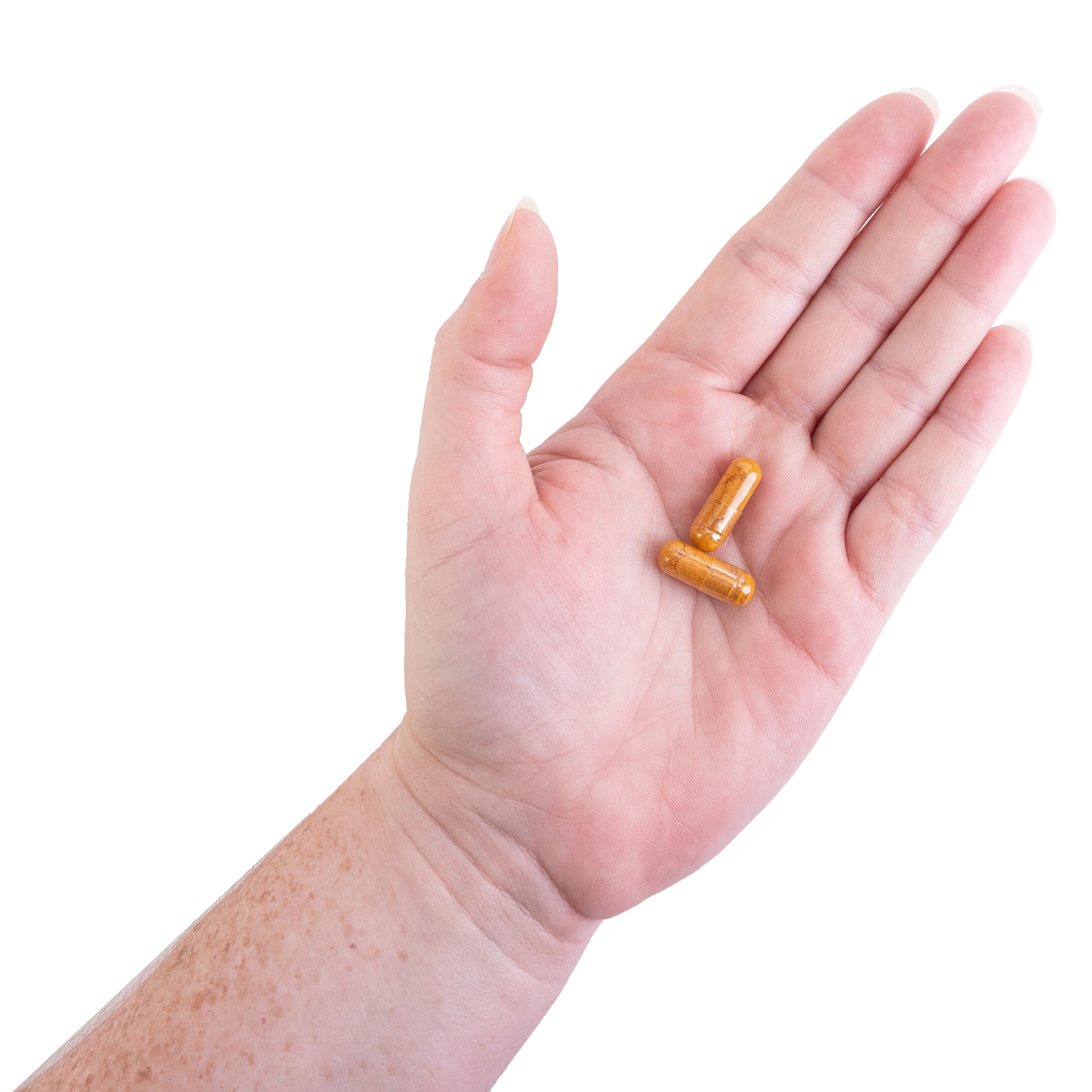 Vegan certification visible on Kroeger Turmeric label for plant-based buyers.