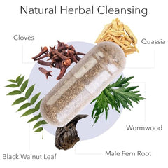 Kroeger Wormwood Capsules close-up highlights capsule texture for easy swallowing