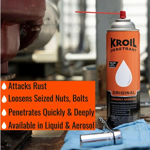 Application of KROIL Original Penetrant on a bolt to free stuck threads