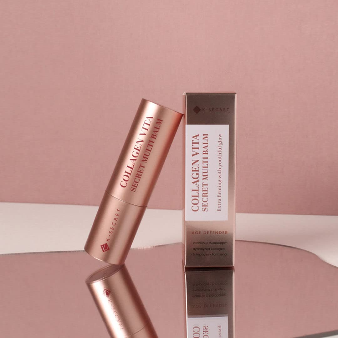 KSECRET Collagen Vita Secret Multi Balm jar close-up highlighting hydration and brightening.