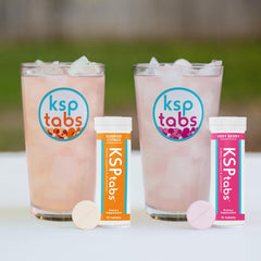 KSPtabs hydration with berry flavor in a bottle for daily use