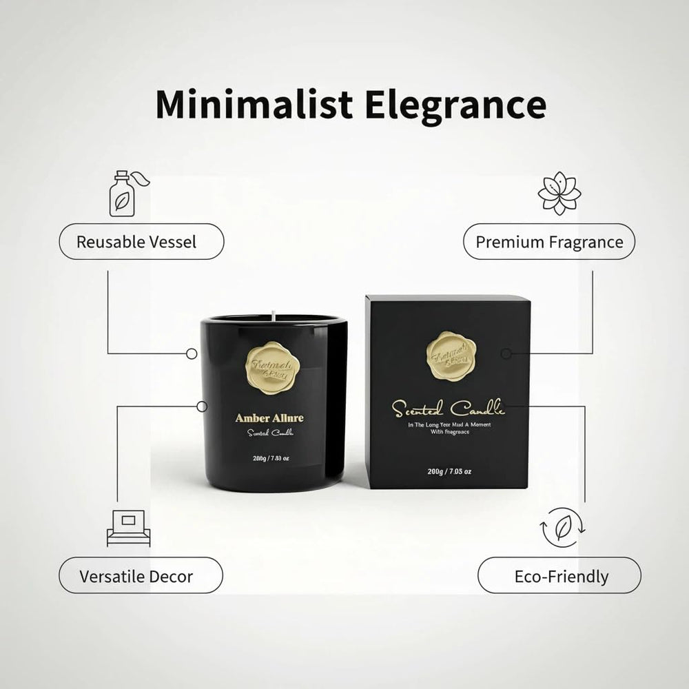 ktyixu Amber Allure notes image emphasizes amber vanilla and woody layers