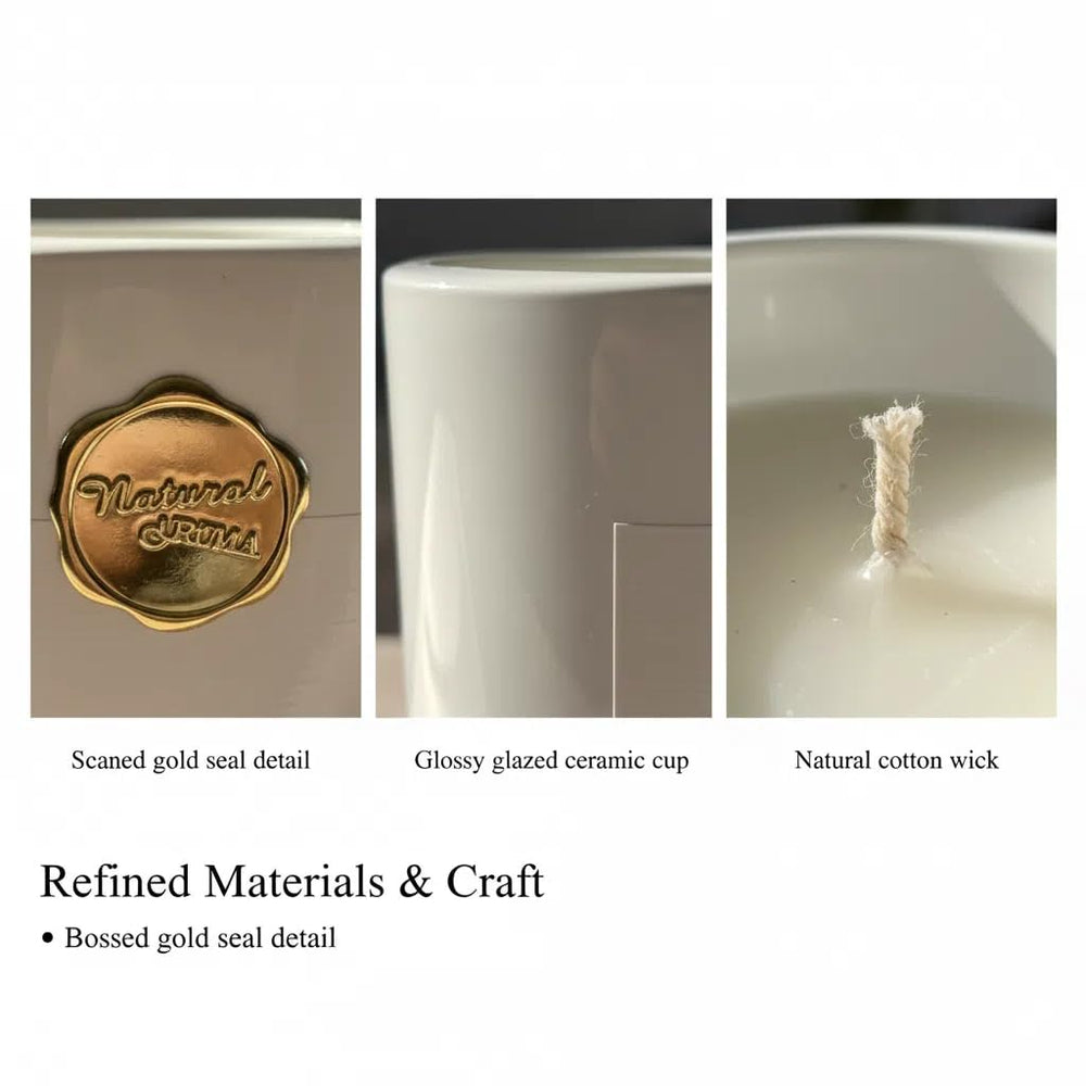 KTYIXU Whitemusk candle soy wax ingredients emphasizing renewable materials