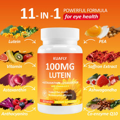 KUAFLY capsules in bottle closeup showing convenient daily use