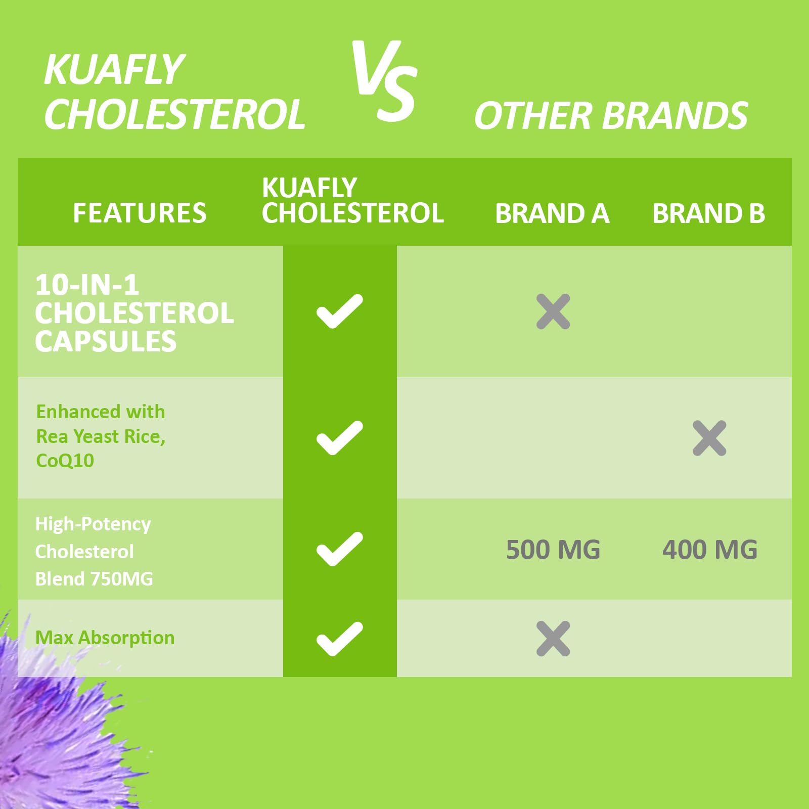 KUAFLY ingredients close-up with berberine visually shown.