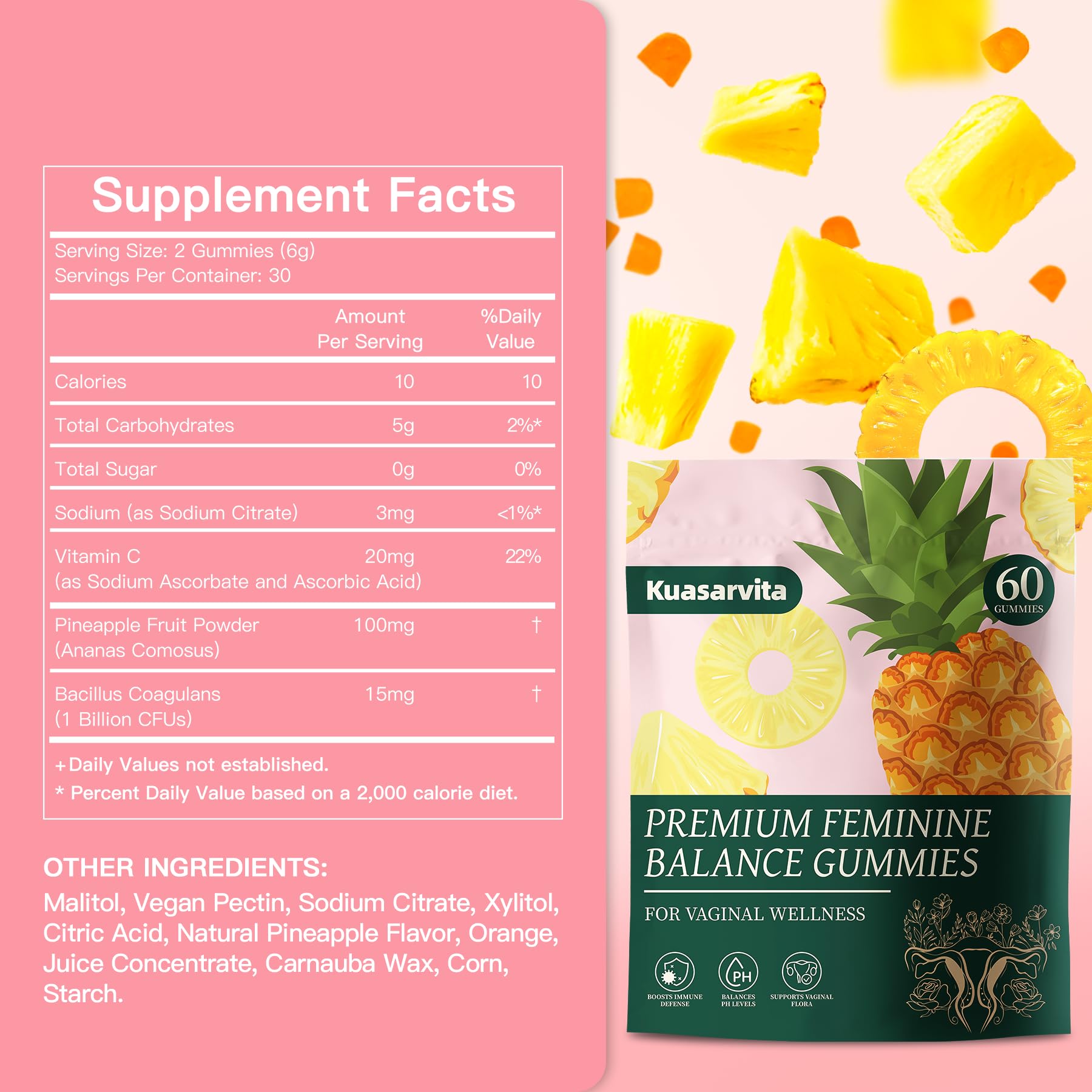 Kuasarvita vegan, low-sugar formula supports mindful snacking.