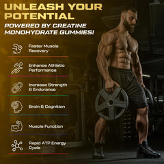 Kukaly Creatine Gummies ingredients label confirms vegan, non-GMO formula.