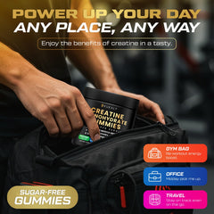 Kukaly Creatine Gummies pineapple flavor packaging shows convenient daily dosing.