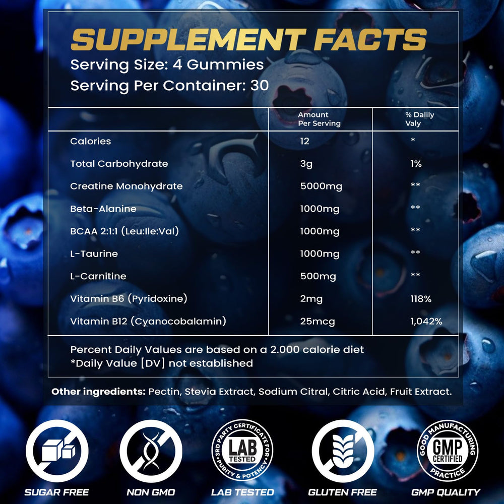 Kukaly Creatine Gummies travel-pack for gym or on-the-go use.