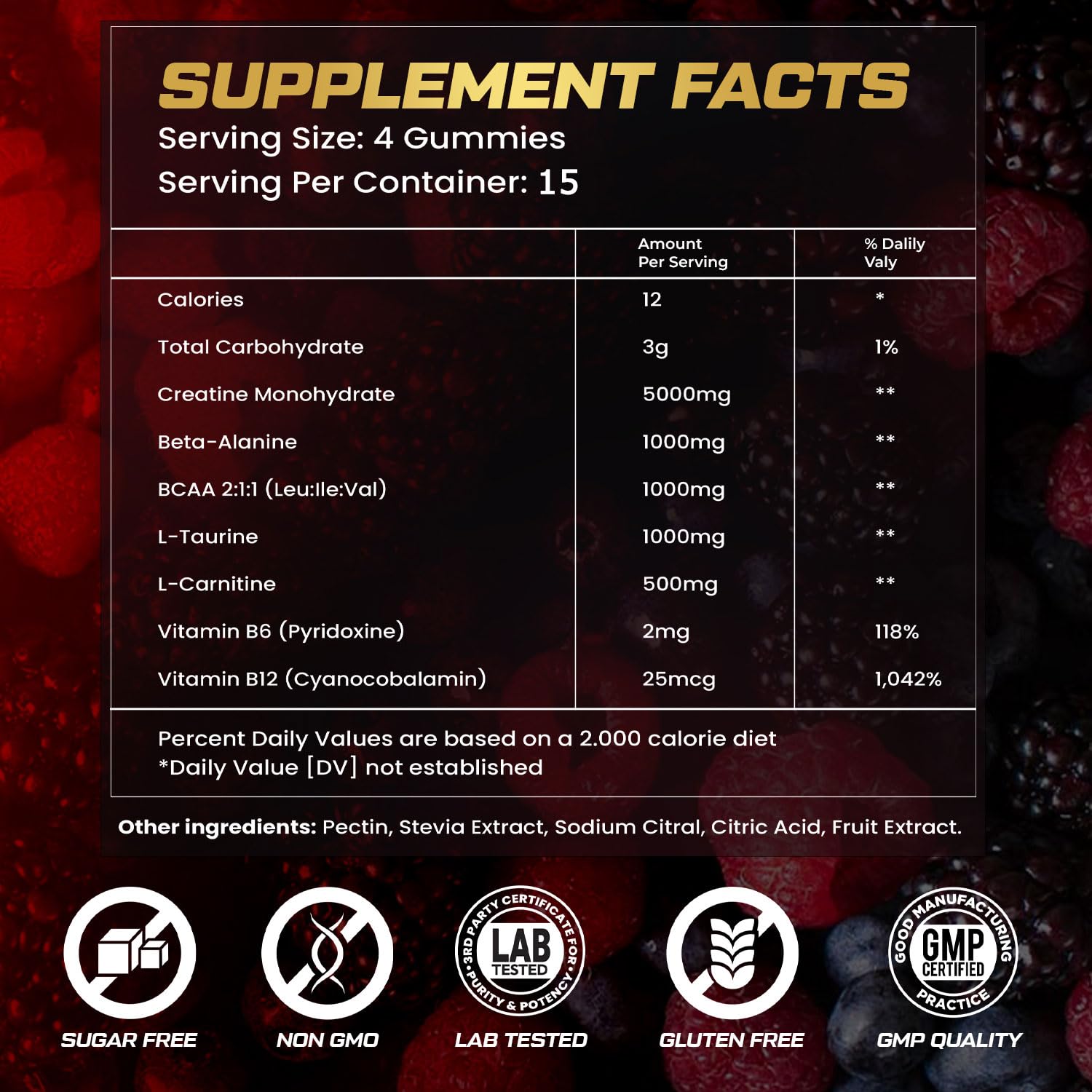 Kukaly Creatine Monohydrate Gummies on-the-go packaging for busy lifestyle