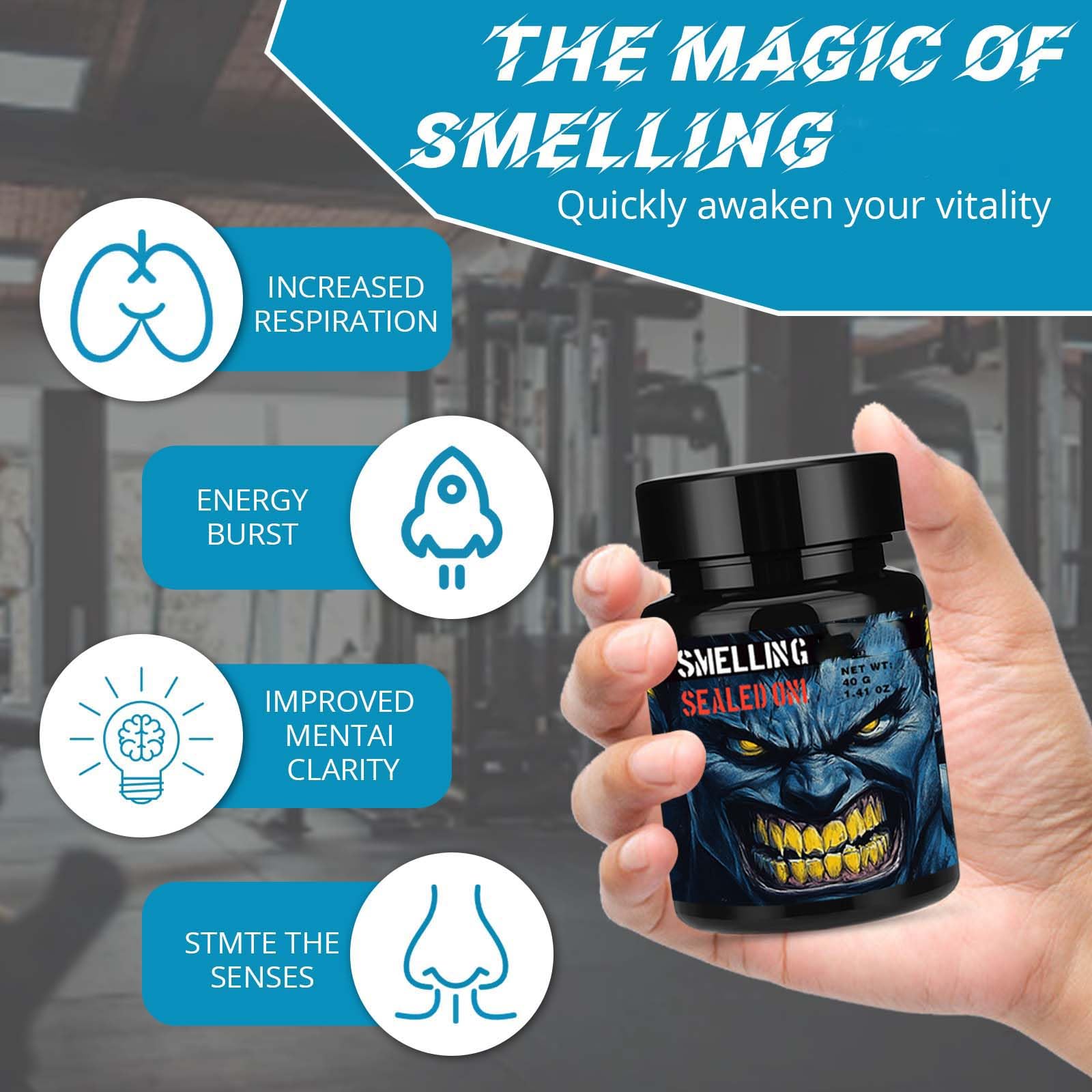 Athlete using KUKSY Oni salts during training for focus.