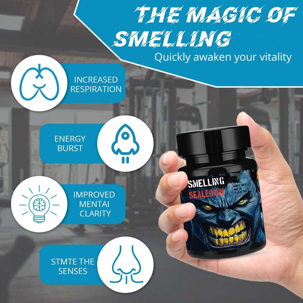 Athlete using KUKSY Oni salts during training for focus.