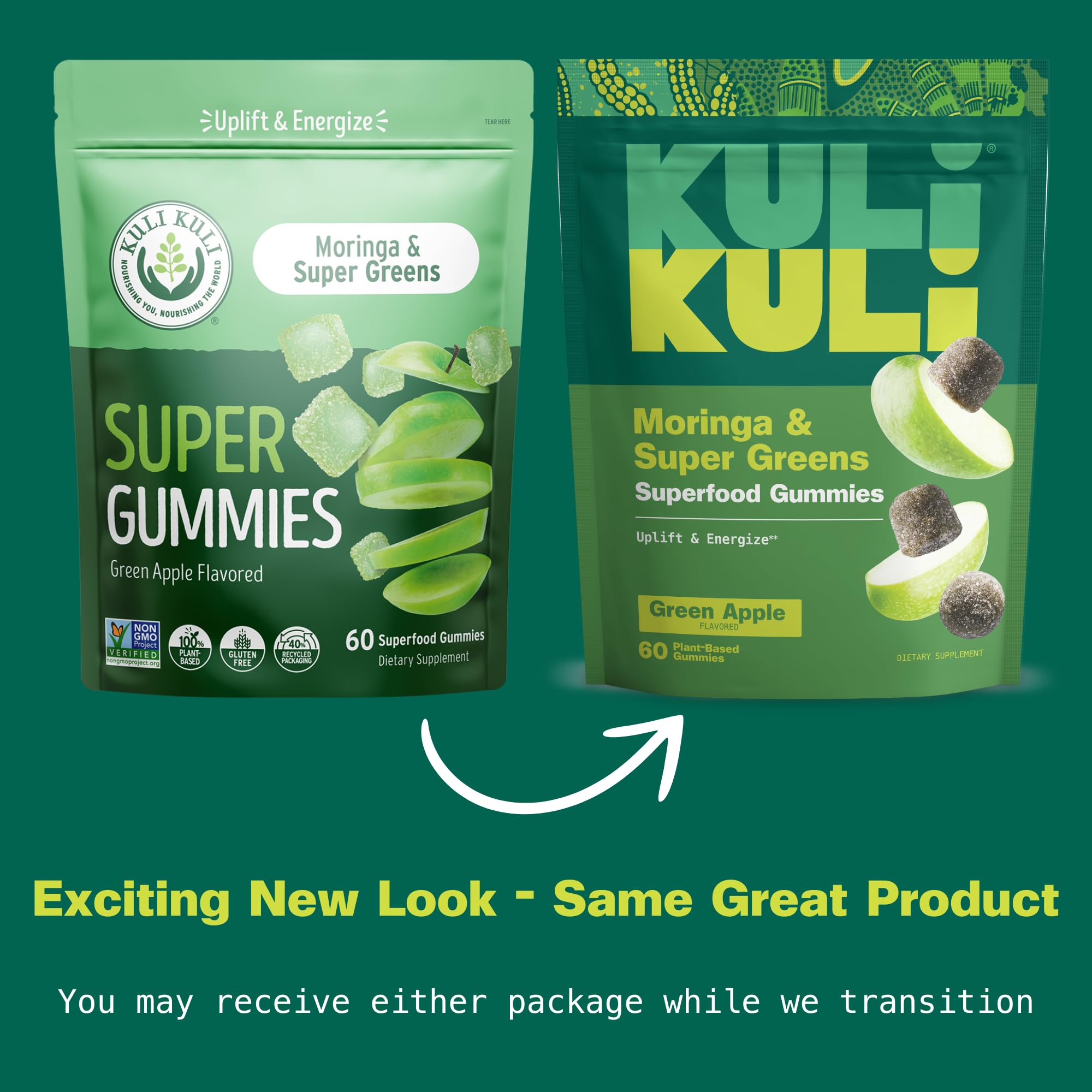 Kuli Kuli gummies texture close-up showing chewy, fruity bite