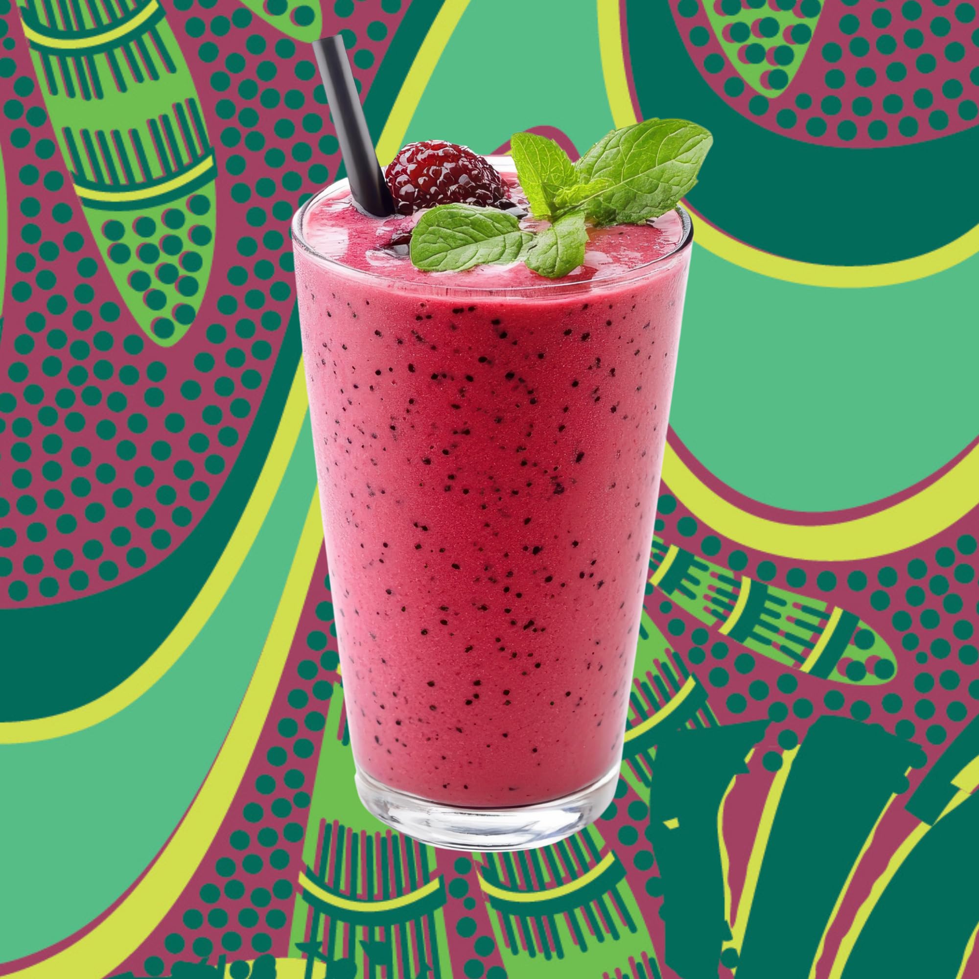Kuli Kuli Mood Magic serving suggestion with yogurt or water for easy mix