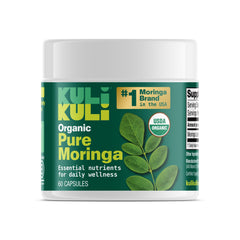 Kuli Kuli organic moringa capsules bottle for daily wellness