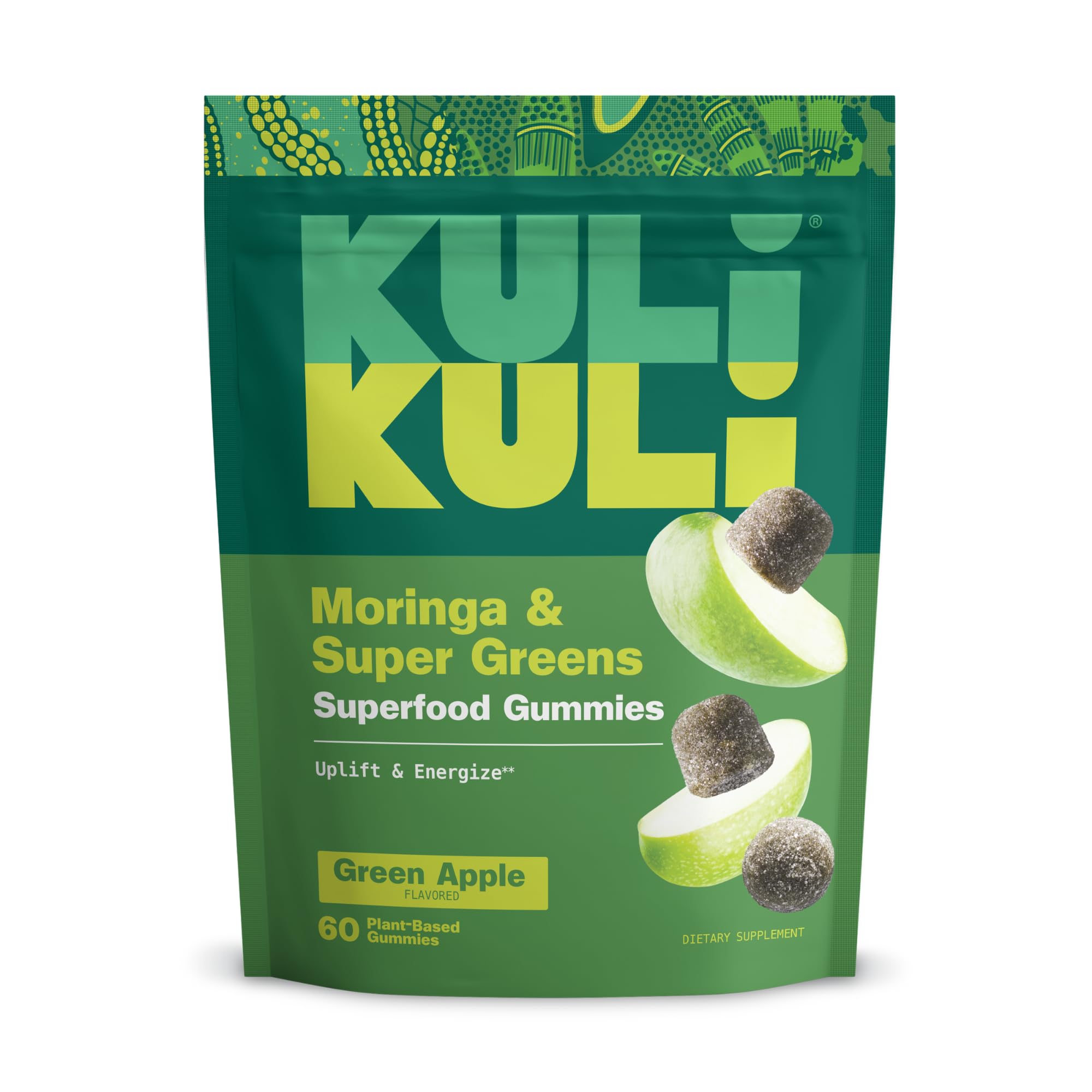 Kuli Kuli Super Energy Gummies bottle front view for quick daily energy
