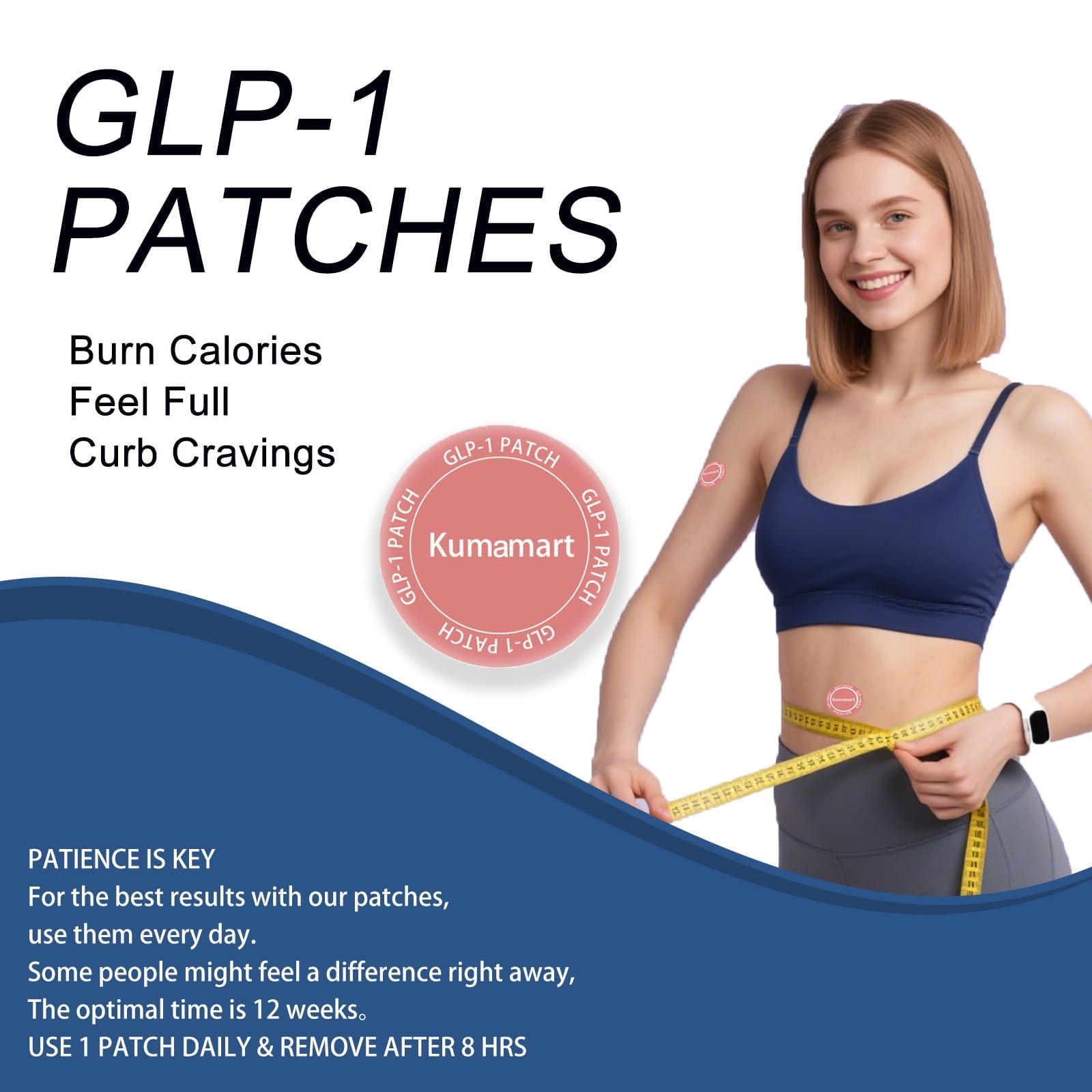 Kumamart GLP-1 patches discreetly support daily wellness and focus.