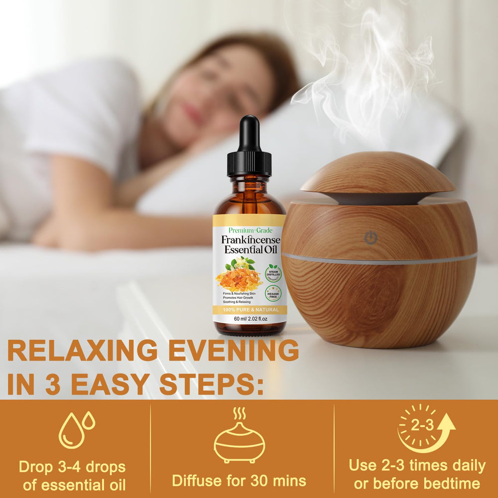 Kurchugo Frankincense hair care application supporting scalp nourishment.